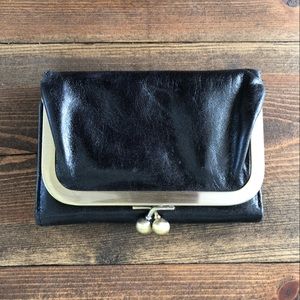HOBO Robin Compact Wallet, vintage hide black - excellent condition, like new!